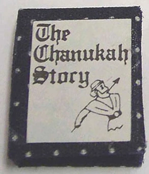 BY BARB - 1" Scale Dollhouse Miniature - Story Of Chanukah Book (JC8)
