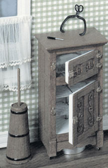 CHRYSNBON - 1 Inch Scale Dollhouse Miniature Kitchen Furniture - F-300 Ice Box Kit Plastic (CB2116)