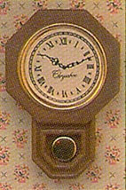 CHRYSNBON - 1 Inch Scale Dollhouse Miniature - School Clock Plastic (CB2711)