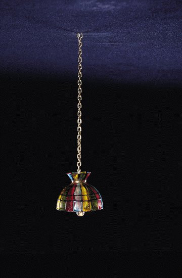 CIR-KIT - 1 Inch Scale Dollhouse Miniature Lighting - Bell Tiffany Hanging Lamp (CK3382)