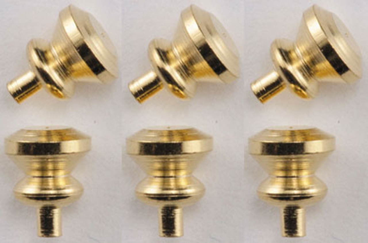 Round Brass Knobs 