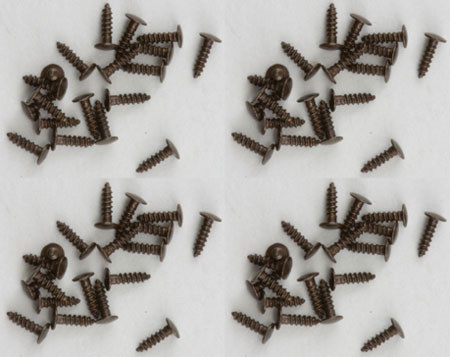 CLASSICS - 1" Scale Mini Nails 1/8 Inch Oil Rubbed Bronze 100 Pack Dollhouse Miniature (05553)