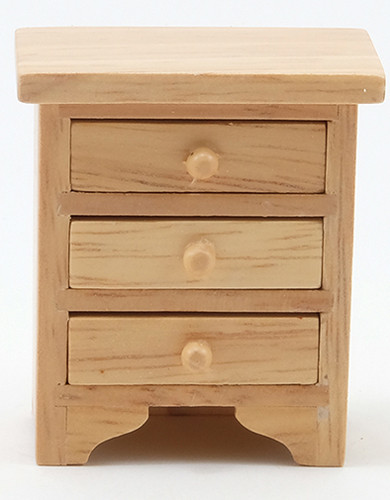 CLASSICS - 1" Scale Night Stand Oak Dollhouse Miniature (10985)