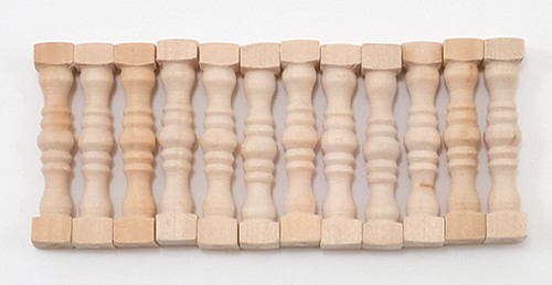 CLASSICS - 1 Inch Scale Dollhouse Miniature - Spindles 12 pcs (CLA70226)