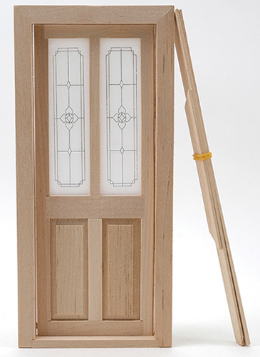 CLASSICS - 1" Scale Transom Door Unfinished Dollhouse Miniature (76030)