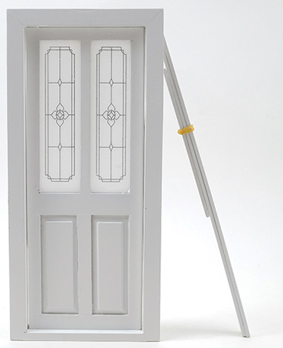 CLASSICS - 1" Scale Transom Door White Dollhouse Miniature (76035)