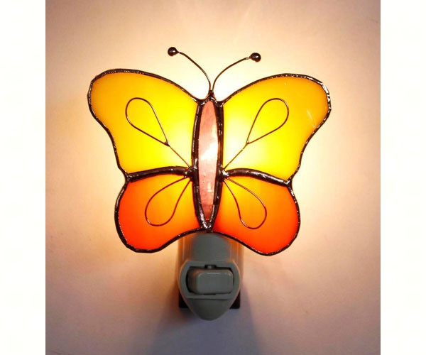 Gift Essentials Butterfly Stained Glass Nightlight