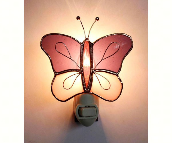 Gift Essentials Butterfly Stained Glass Nightlight