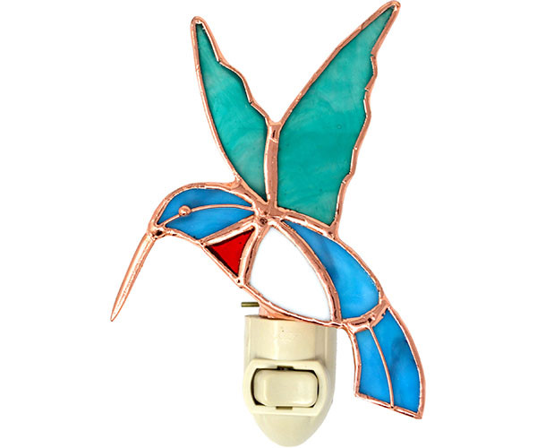 Gift Essentials Stained Glass Hummingbird Nightlight