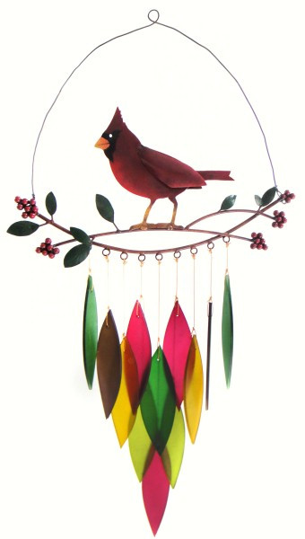 Gift Essentials Cardinal on Branch Wind Chime - Thumbnail 3