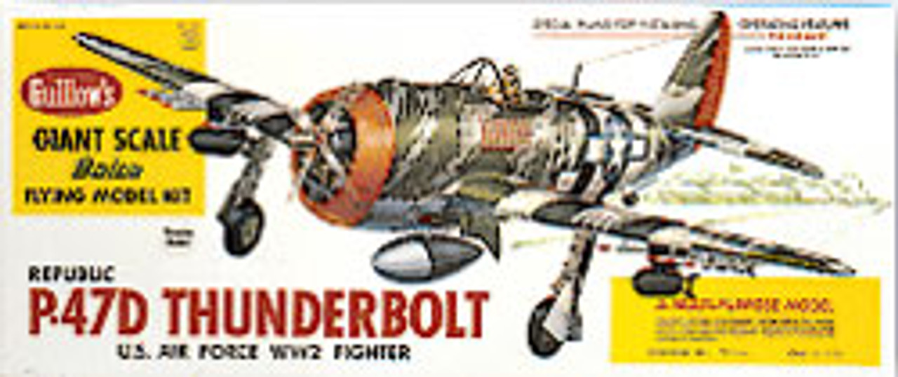 GUILLOWs P-47 Thunderbolt Balsa Wood Airplane Model Kit (1001 ...