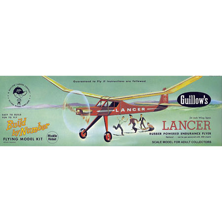 GUILLOWs GUILLOW Lancer Balsa Wood Airplane Model Kit (604