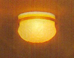 MINIATURE HOUSE 1 Inch Scale Dollhouse CEILING FIXTURE FROSTED (671)