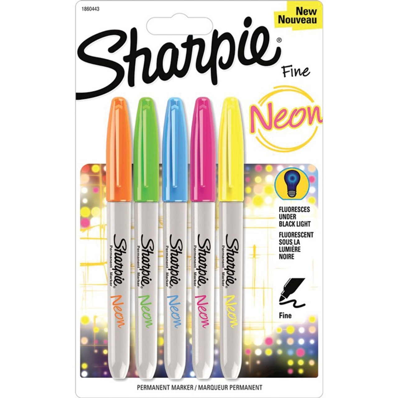 Sharpie Metallic Fine Point Permanent Markers 6/Pkg-Gold, Silver & Bronze