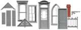 HO SCALE Windows, Doors and Decorative Trims