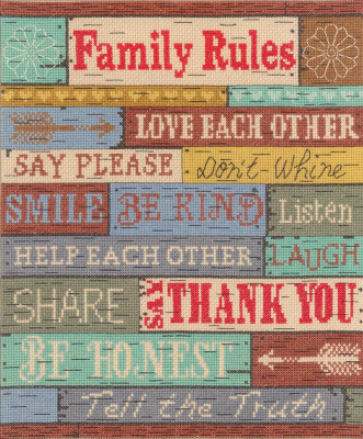 Janlynn® Families are Like Quilts Counted Cross Stitch Kit