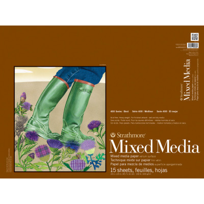  Strathmore Mixed Media Vellum Paper Pad 9X12-15