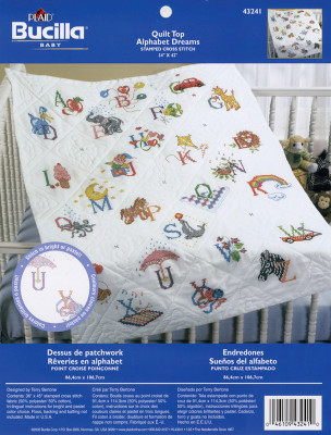 Dimensions Animal Babies Quilt Stamped Cross Stitch Kit