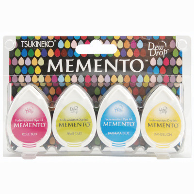 Memento Dew Drop Dye Ink Pads 12/Pkg-Snow Cones