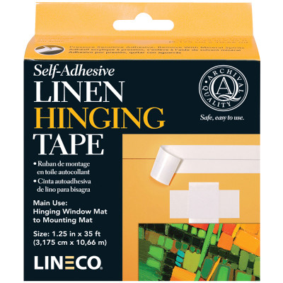 Lineco Self-Adhesive Book Repair Tape-Black 2X15yd