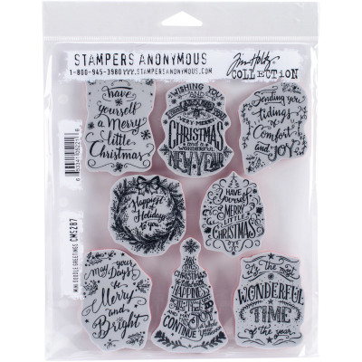 Tim Holtz Cling Stamps 7X8.5 Etcetera