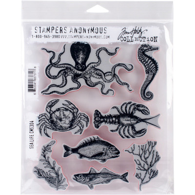 Tim Holtz Cling Stamps 7X8.5 Etcetera