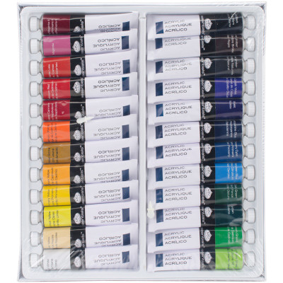 Royal & Langnickel - Essentials 12ml Acrylic Paint Set, 36 Colors