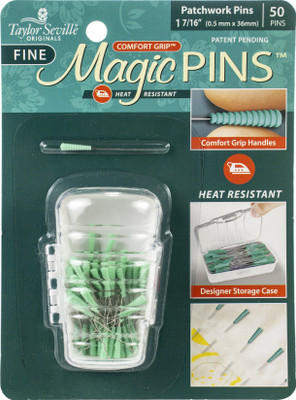 Magic Pins - 219720 Extra Long Fine 100 pcs by Taylor Seville -  766152219720 Quilting Notions