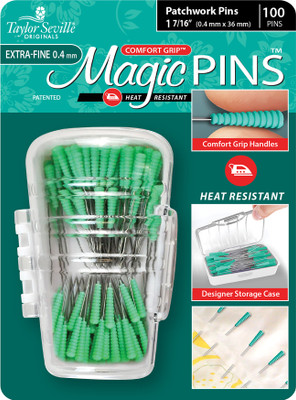 Great deals on Taylor Seville - Quilting & Sewing Fine Magic Pins -  Patchwork 100/Pkg - W/Designer Storage Case (217238)