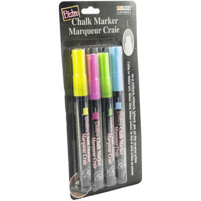 BISTRO CHALK MARKER EXTRA FINE POINT SET 4A