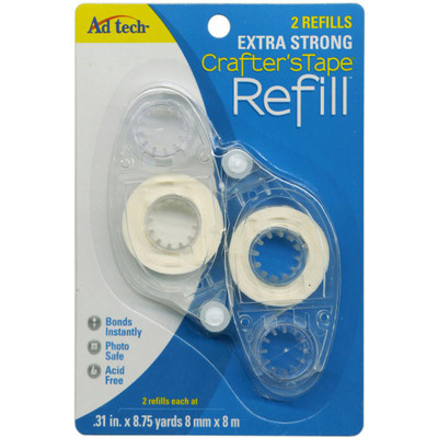  Adtech 05709 Crafter's Dot Glue Runner Refill, 0.31-Inch x  315-Inch, 2-Pack : Arts, Crafts & Sewing