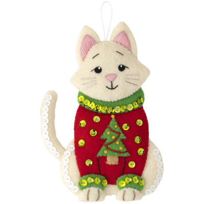 Bucilla Felt Ornaments Applique Kit Set of 6 - Classic Christmas