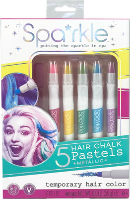 Bright Stripes Spa*rkle Hair Chalk Pastels Bold + Bright – Mother