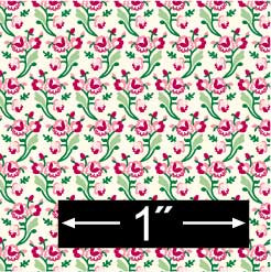 inch scale dollhouse miniature wallpaper