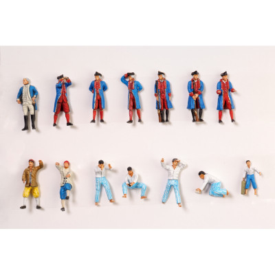 HO Scale Miniature Hand-painted, Figures, People and Animals