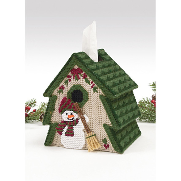 MARY MAXIM - Tree Tissue Box Plastic Canvas Kit - 5" 7 Count (17886) 848787003292