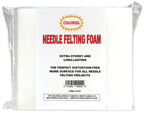 COLONIAL NEEDLE - needle Felting Foam-9"X8"X2" (Cnnff) 091955999099