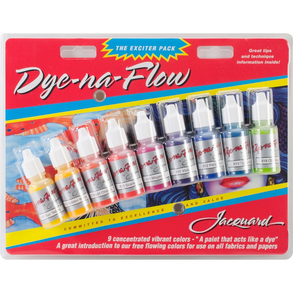 JACQUARD - Dye-Na-Flow Exciter Pack .5oz 9/Pkg - (JAC9908) 743772990802