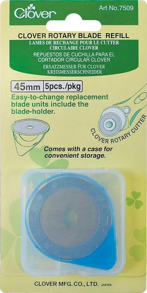 CLOVER - Rotary Blade Refills-45mm 5/Pkg (7509) 051221522598