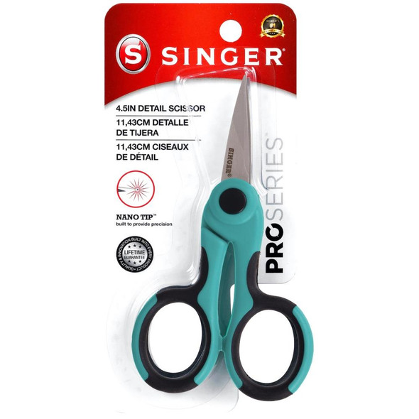 SINGER - Singer Professional Series Detail Scissors 4.5"-NANO Tip (557) 075691005573