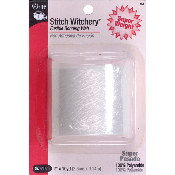 DRITZ - Stitch Witchery Fusible Bonding Web Super Weight-2"X10yd (232) 072879264357