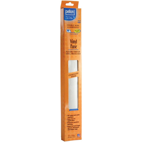 PELLON - Vinyl Fuse Flexible Vinyl Stabilizer-Clear Gloss 15"X2yd (100R) 075269009675