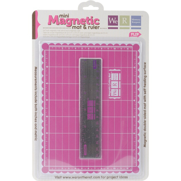 WE R MEMORY KEEPERS - Mini Magnetic Cutting Mat & Ruler Set - (71092) 633356710929