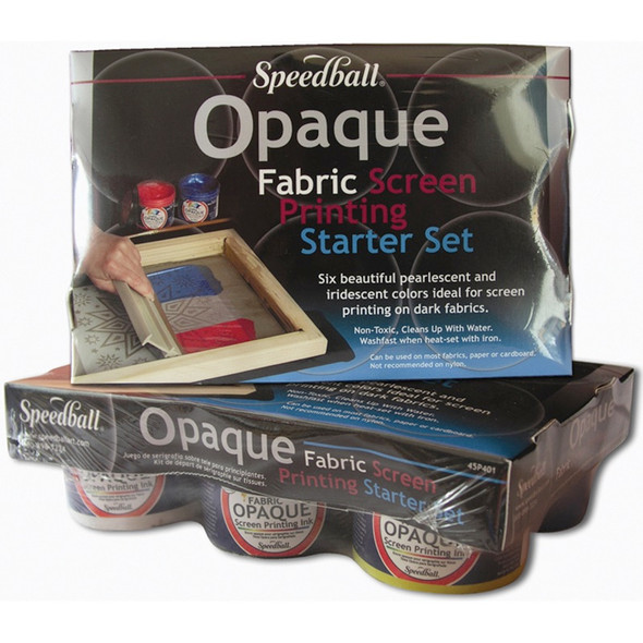 SPEEDBALL ART - Opaque Fabric Screen Printing Starter Kit - (SB4590) 651032045905