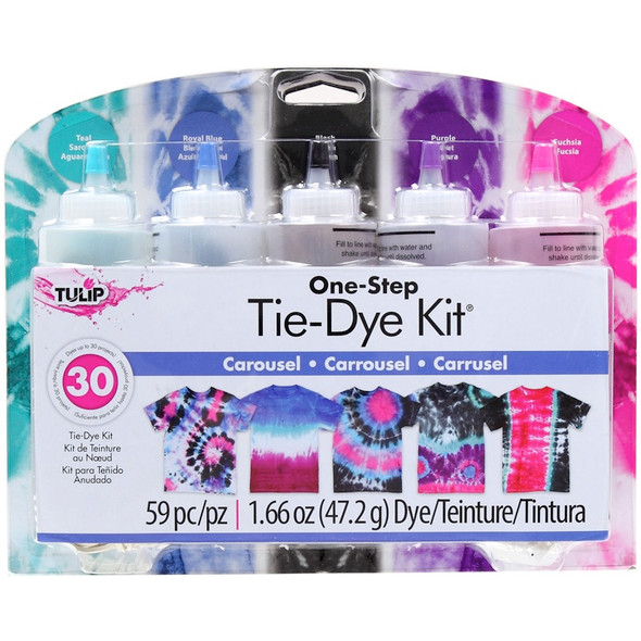 TULIP - One-Step Tie-Dye Kit-Carousel (LGTDKIT-31677) 017754316776