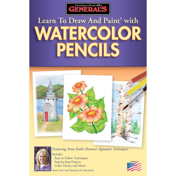 GENERAL PENCIL - Learn To Draw And Paint With Watercolor Pencils - (70WCB) 044974700023