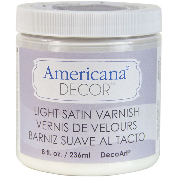 DECO ART - Americana Decor Varnish 8oz-Light Satin (ADM05) 766218073099