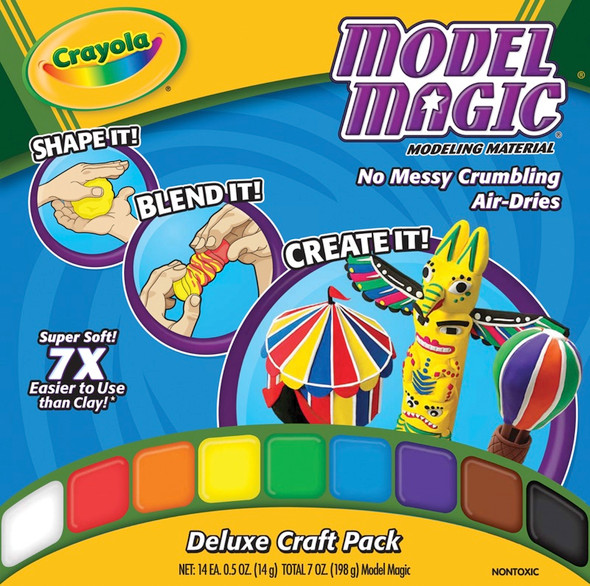 CRAYOLA - Model Magic .5oz 14/Pkg-Assorted Colors (23-2403) 071662024031