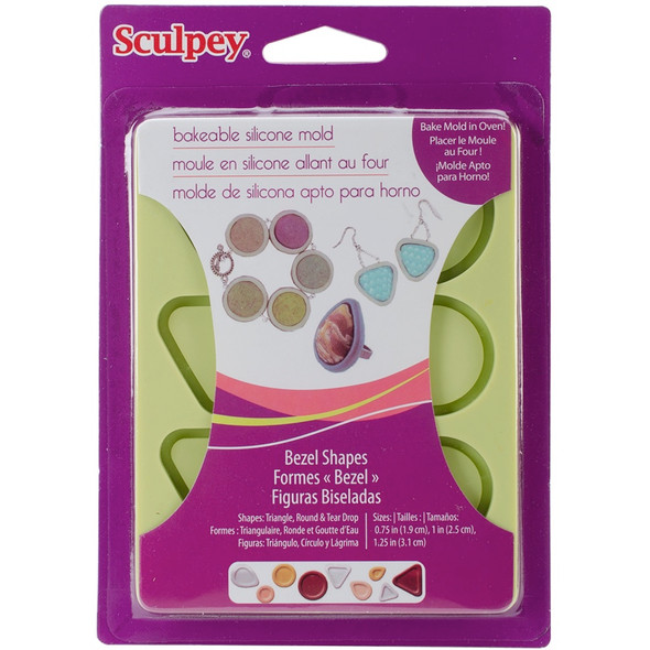 POLYFORM - Sculpey Silicone Bakeable Mold-Bezel (APM8-80) 715891136218