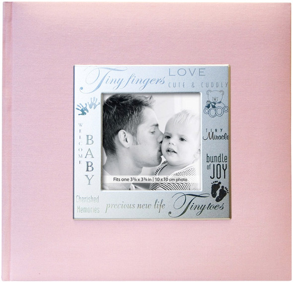 MBI - Fabric Expressions Photo Album 8.5"X8.5" -Baby - Pink (846611) 046909466110